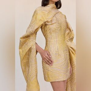 Cult Gaia Brandy Dress in Gold Multi